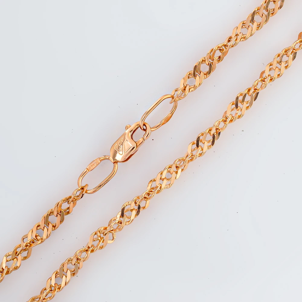 Браслет из красного золота 585 пробы