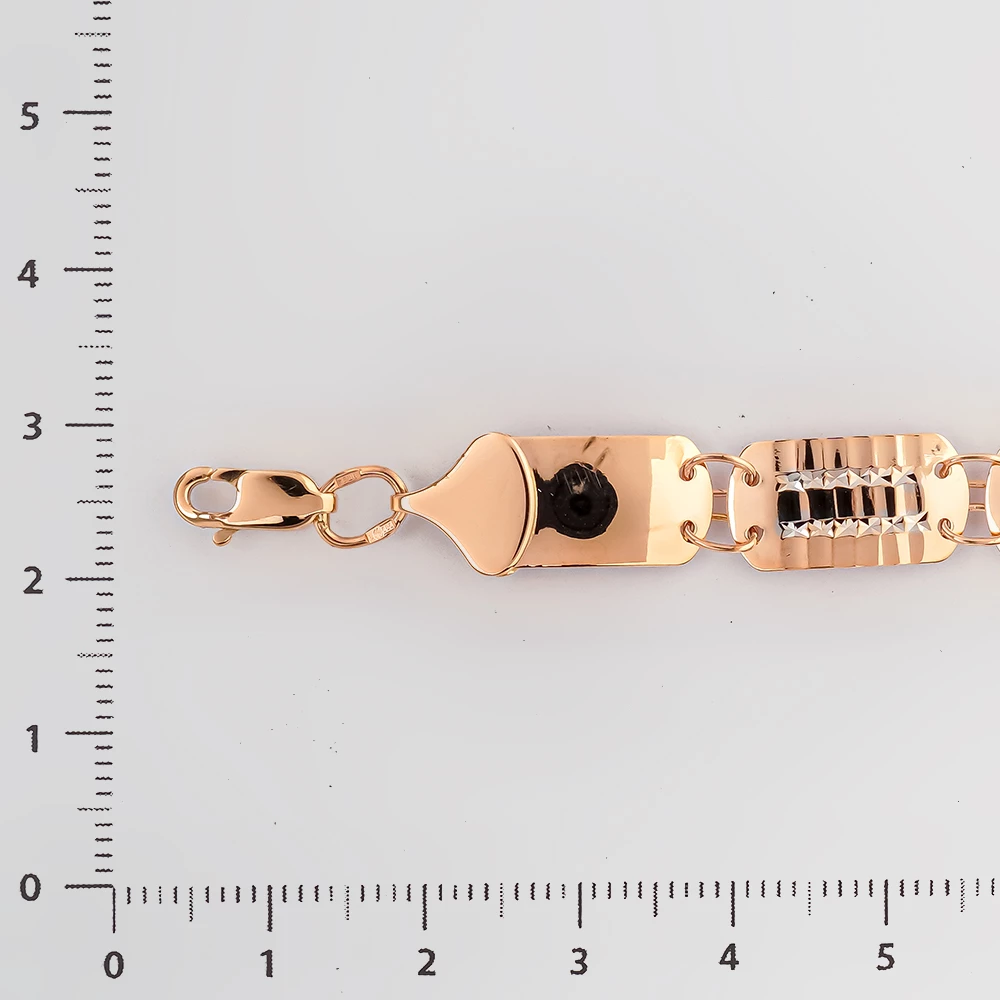 Браслет из красного золота 585 пробы