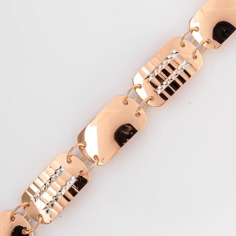 Браслет из красного золота 585 пробы