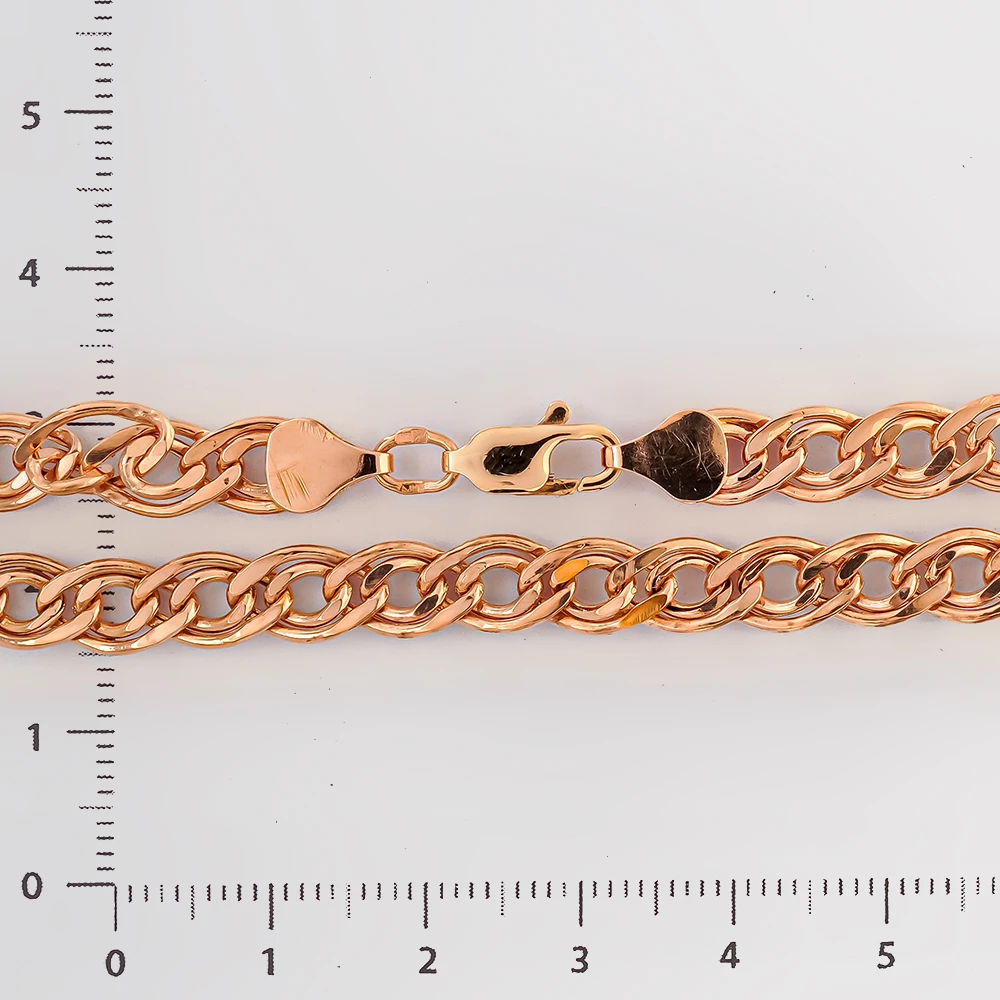 Браслет из красного золота 585 пробы