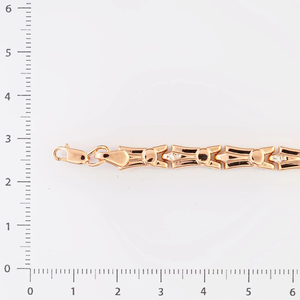 Браслет из красного золота 585 пробы