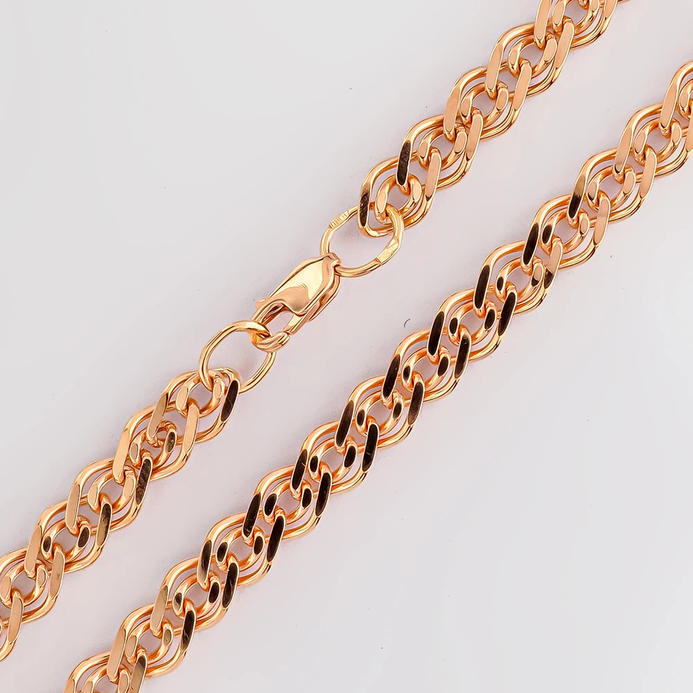 Браслет из красного золота 585 пробы