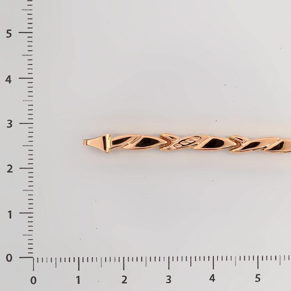 Браслет из красного золота 585 пробы