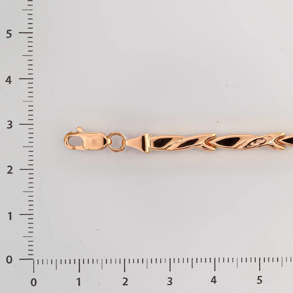 Браслет из красного золота 585 пробы