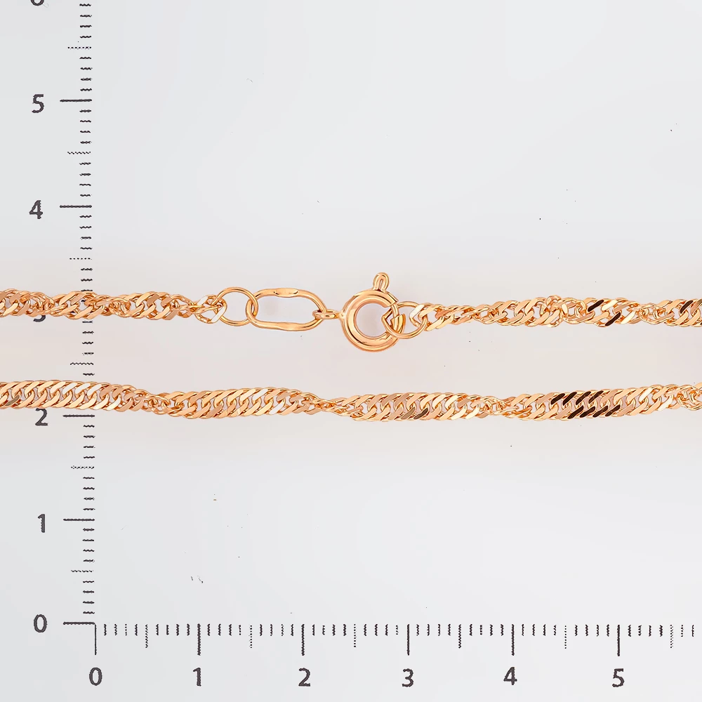 Браслет из красного золота 585 пробы