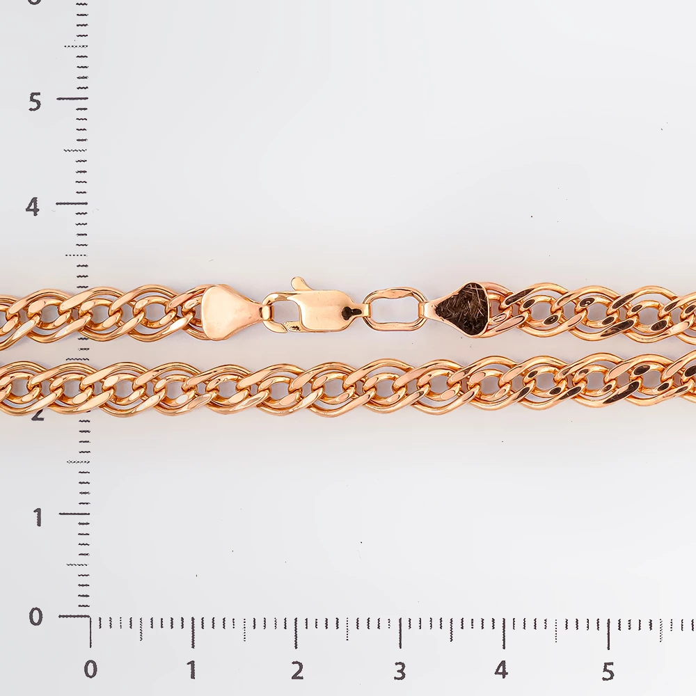 Браслет из красного золота 585 пробы