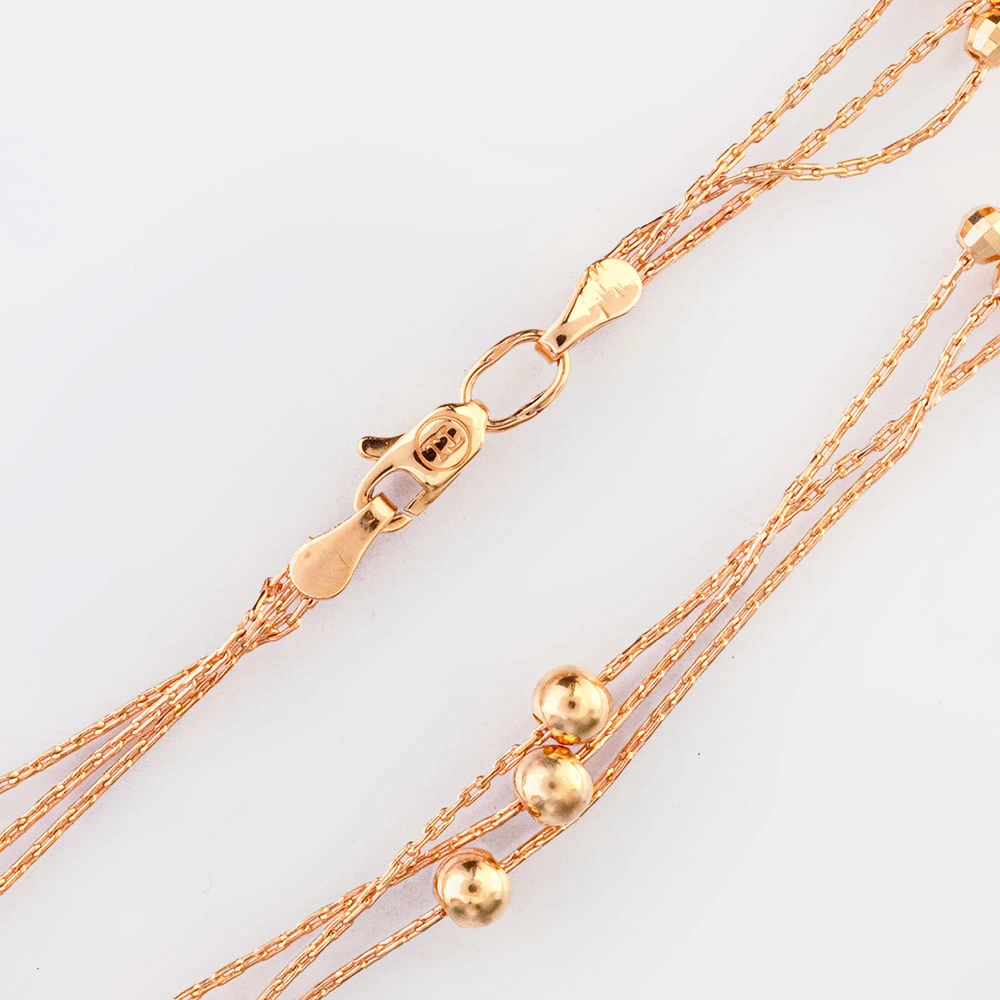 Браслет из красного золота 585 пробы