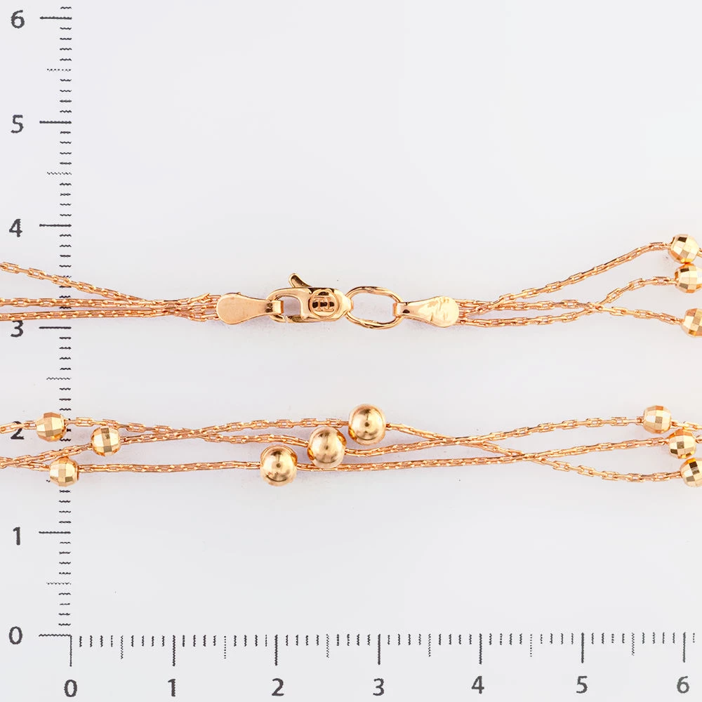 Браслет из красного золота 585 пробы