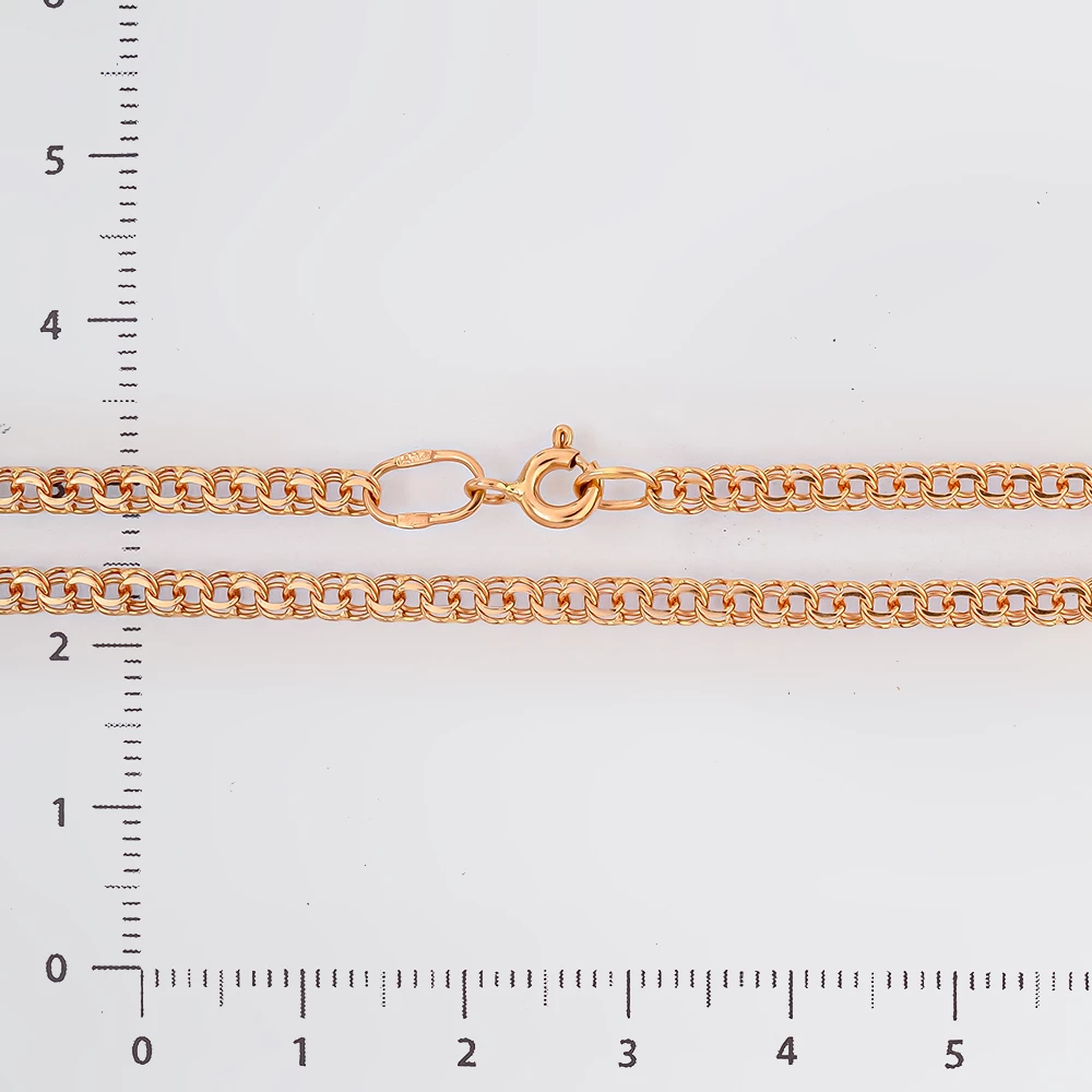 Браслет из красного золота 585 пробы