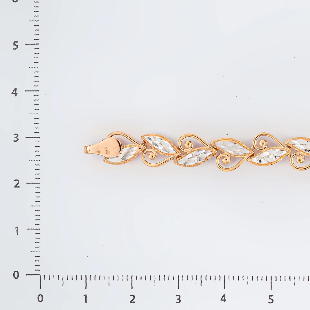 Браслет из красного золота 585 пробы