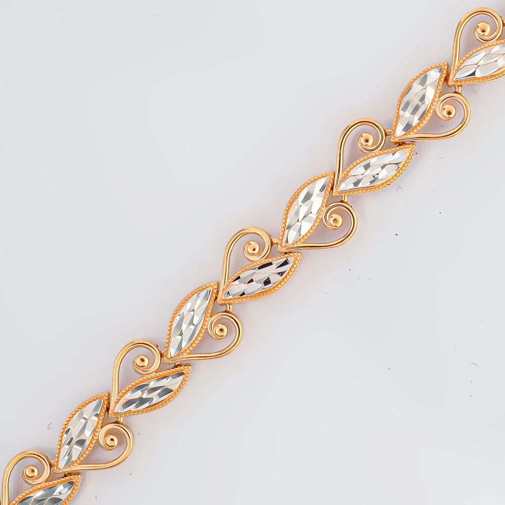 Браслет из красного золота 585 пробы