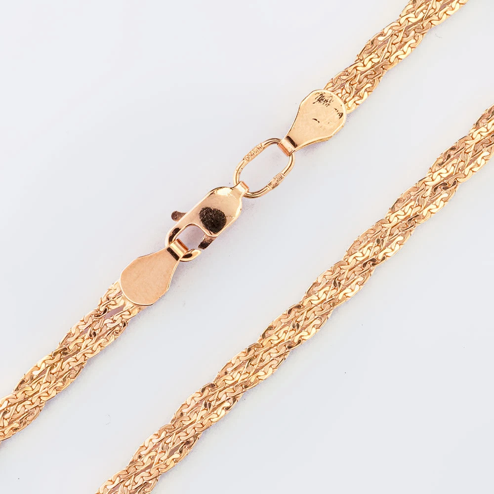 Браслет из красного золота 585 пробы