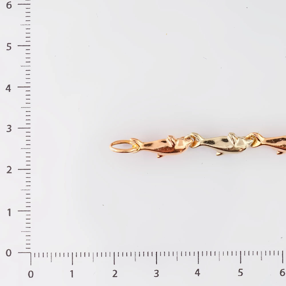 Браслет из красного золота 585 пробы