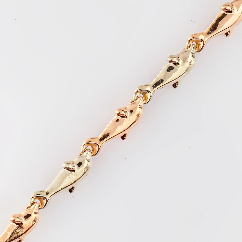 Браслет из красного золота 585 пробы