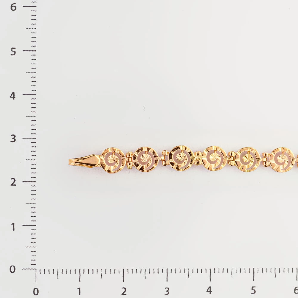 Браслет из красного золота 585 пробы