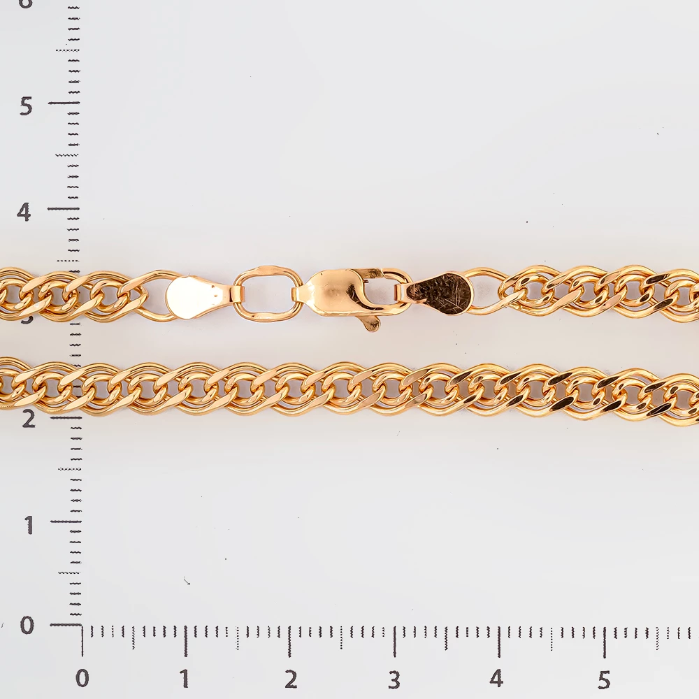 Браслет из красного золота 585 пробы