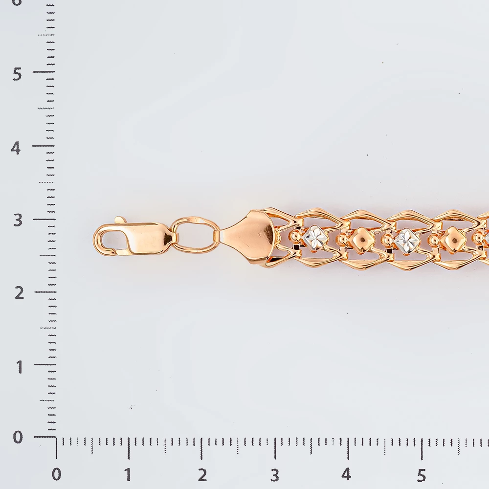 Браслет из красного золота 585 пробы