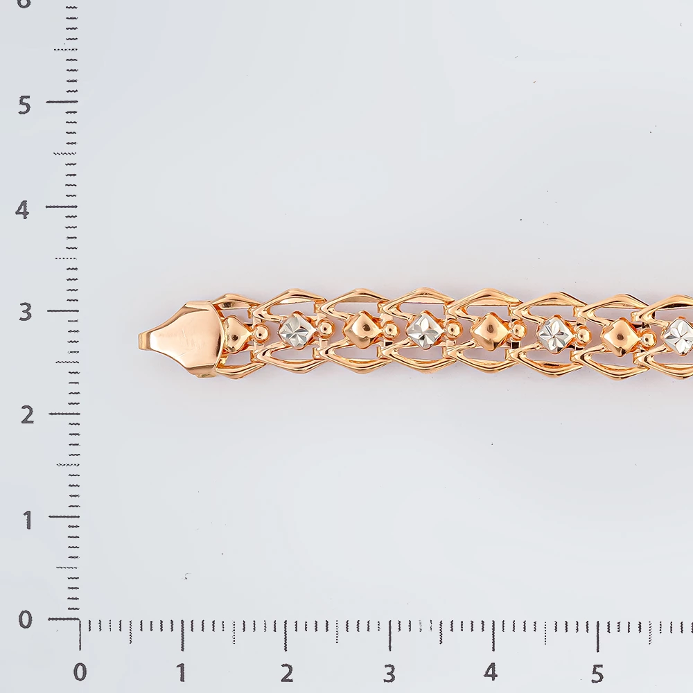 Браслет из красного золота 585 пробы