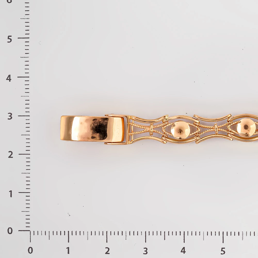 Браслет из красного золота 585 пробы