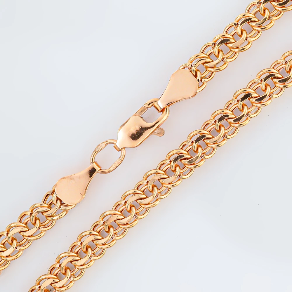 Браслет из красного золота 585 пробы