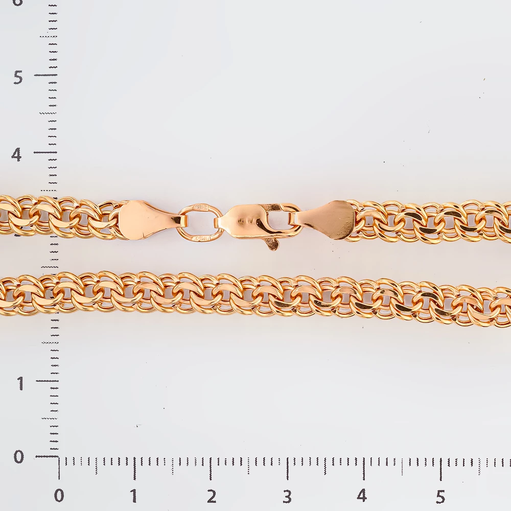 Браслет из красного золота 585 пробы