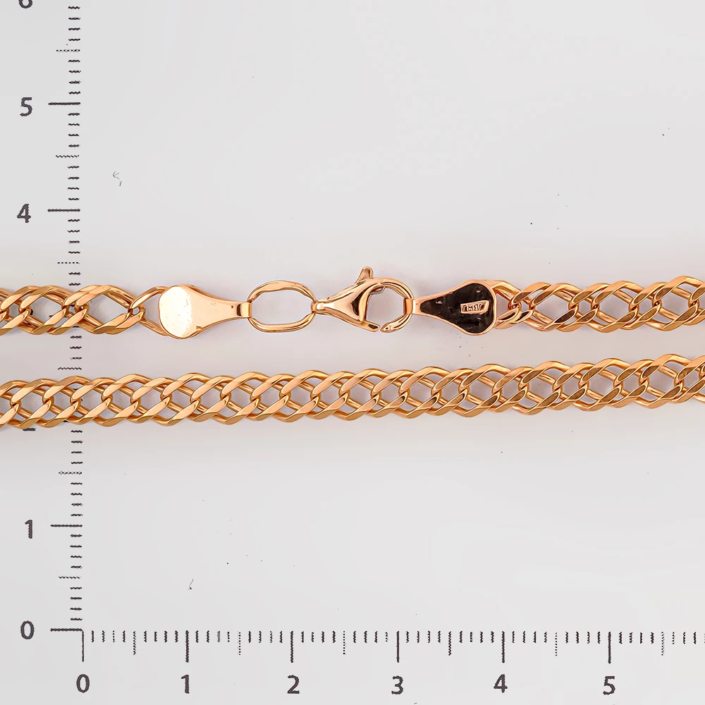 Браслет из красного золота 585 пробы