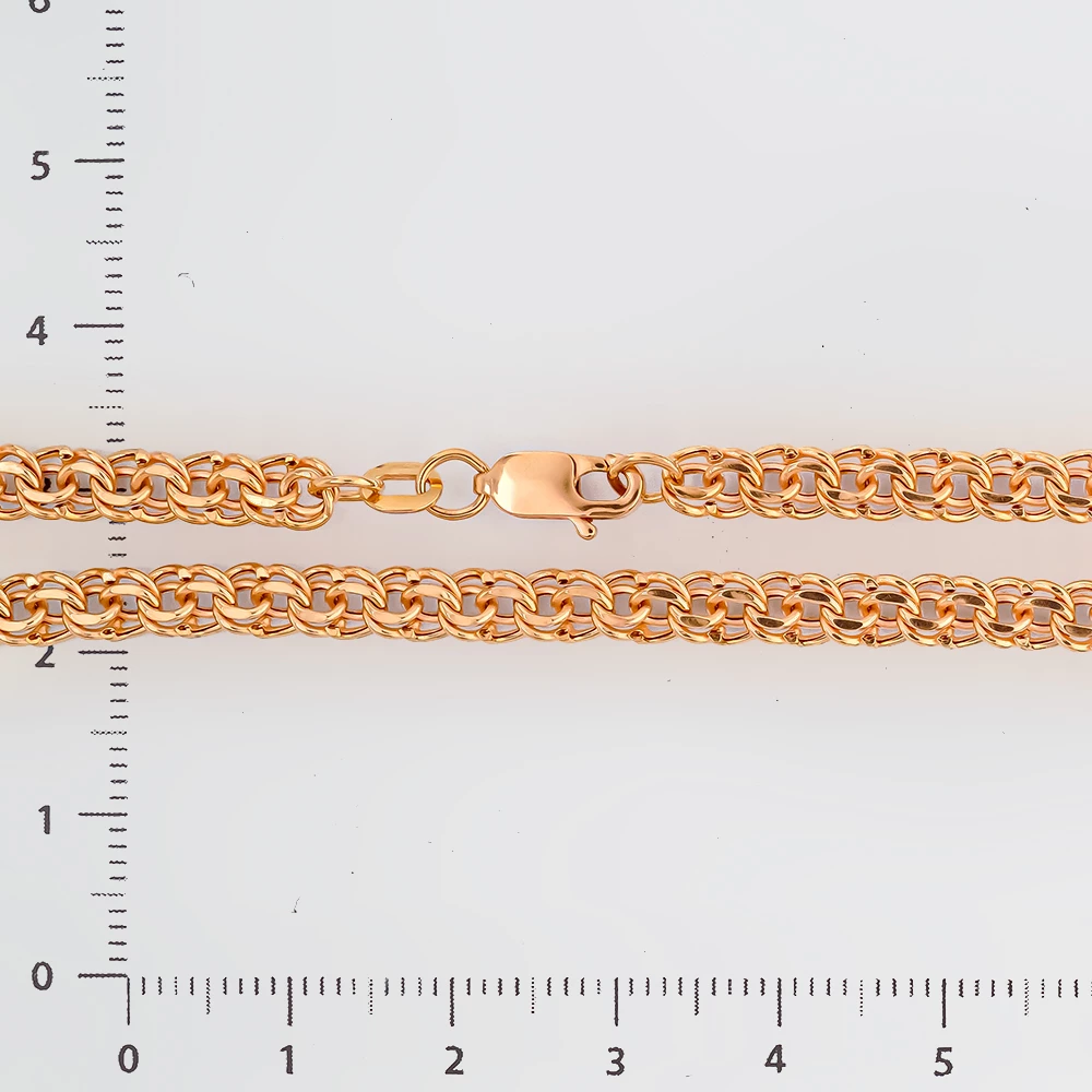 Браслет из красного золота 585 пробы