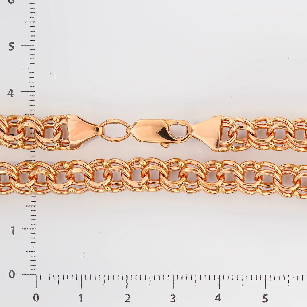 Браслет из красного золота 585 пробы