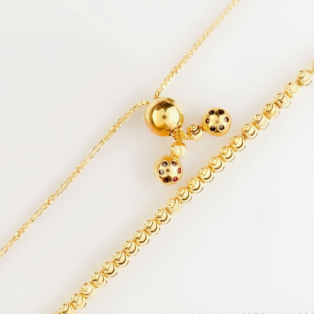 Браслет из желтого золота 585 пробы