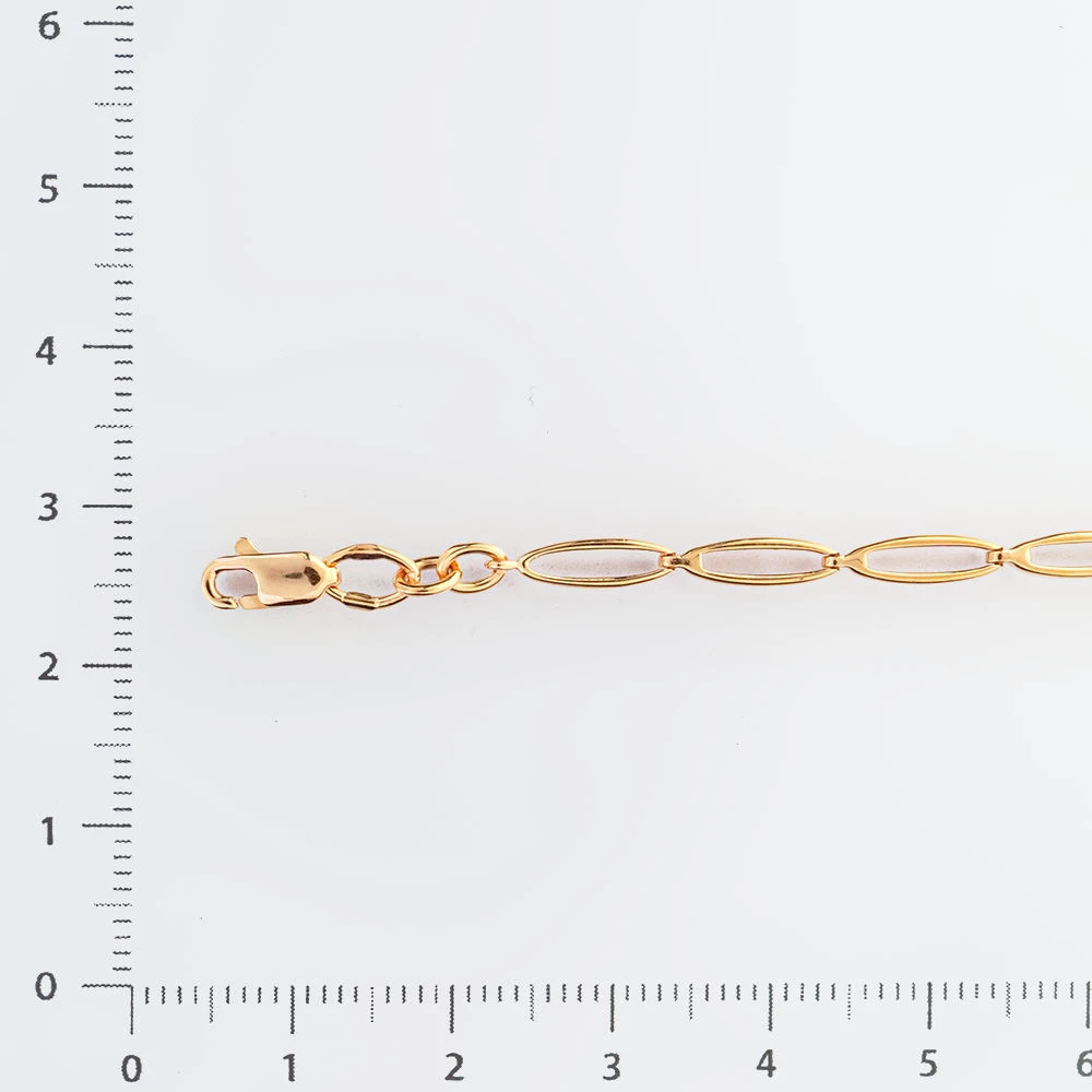 Браслет с бриллиантом из красного золота 585 пробы