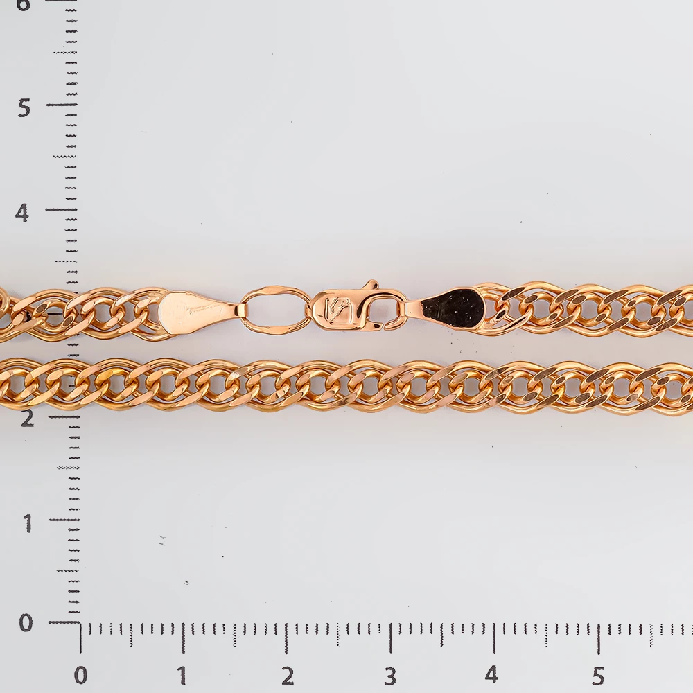 Браслет из красного золота 585 пробы