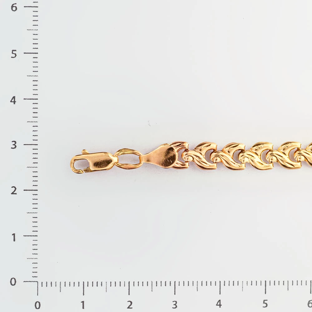 Браслет из красного золота 585 пробы