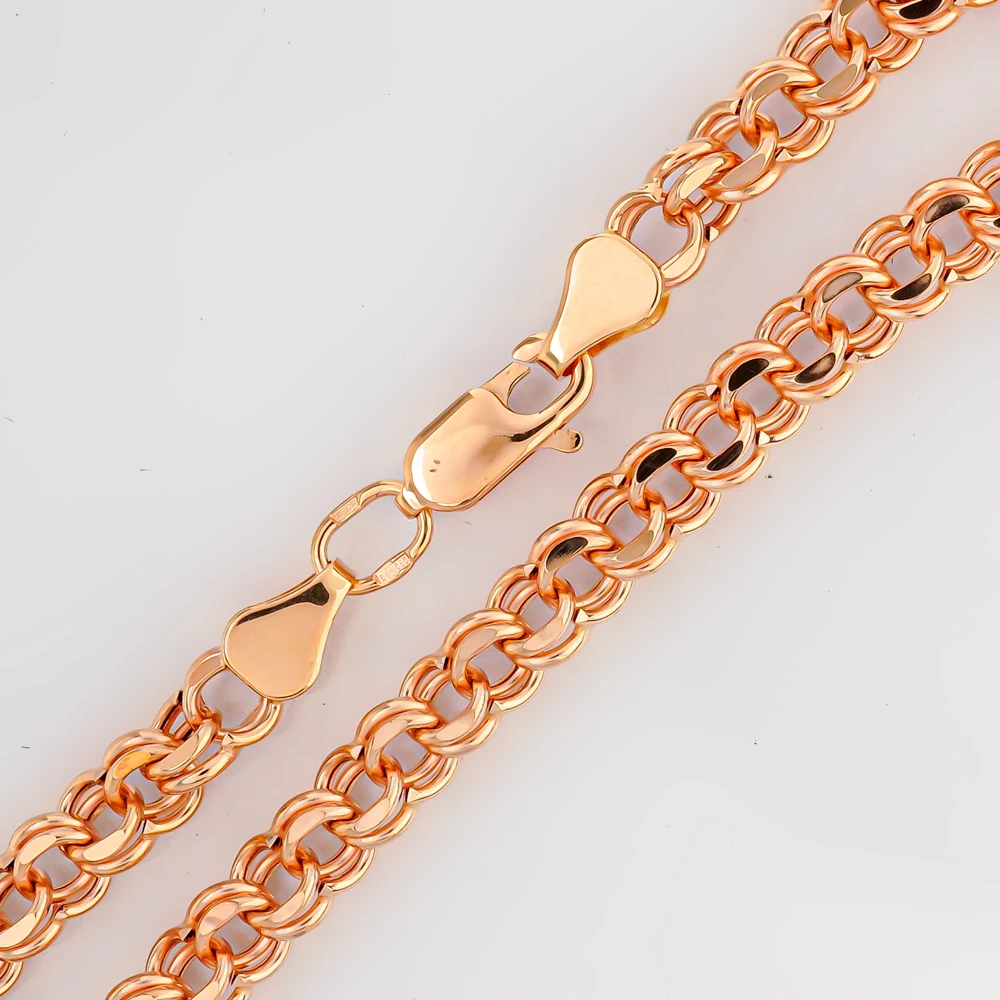 Браслет из красного золота 585 пробы