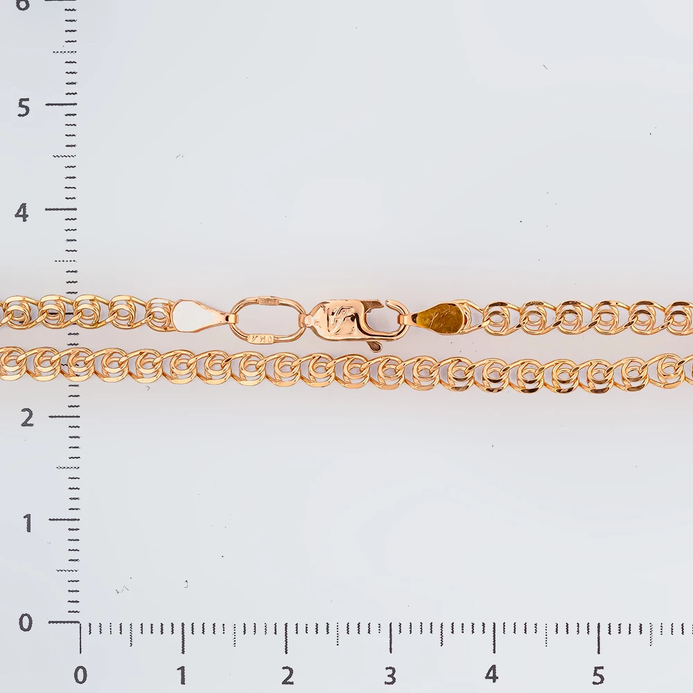 Браслет из красного золота 585 пробы