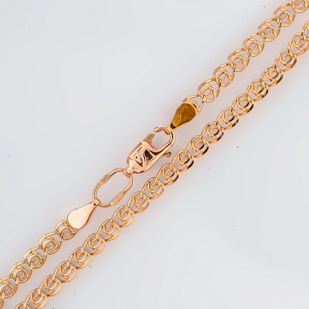 Браслет из красного золота 585 пробы