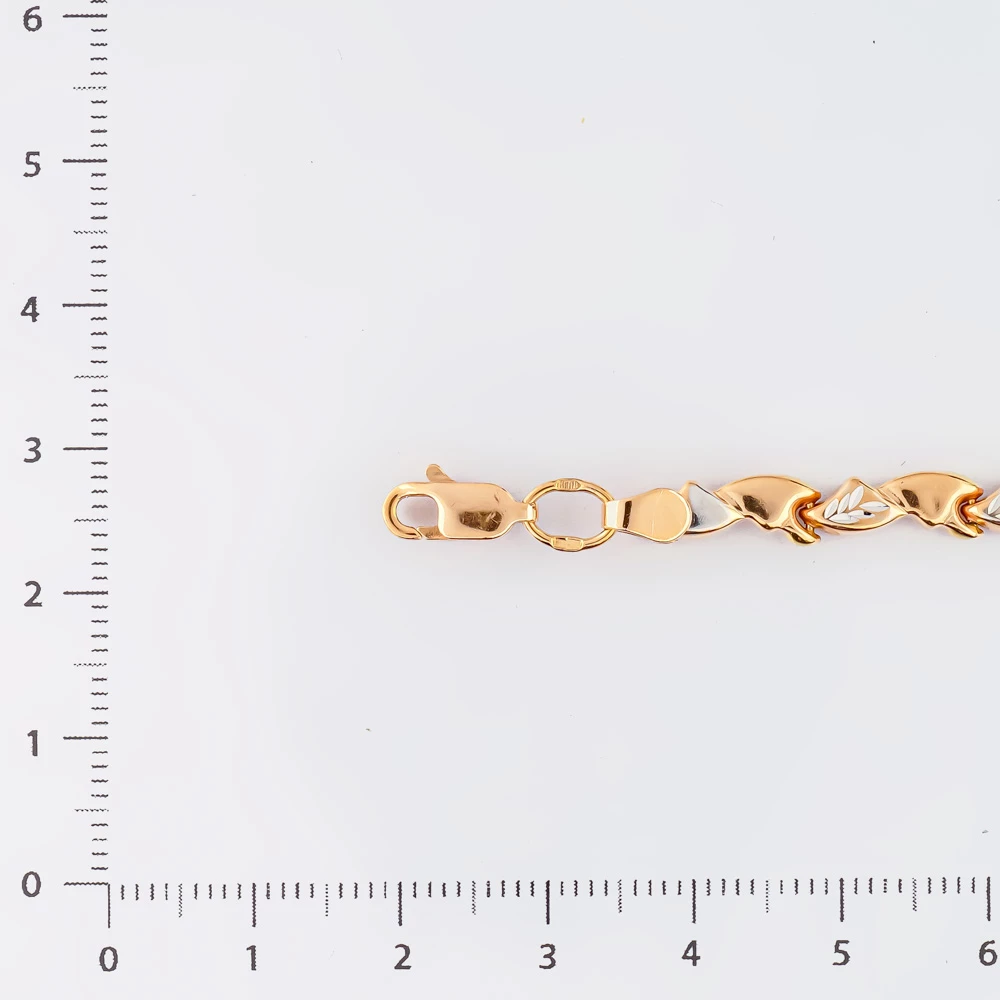 Браслет из красного золота 585 пробы