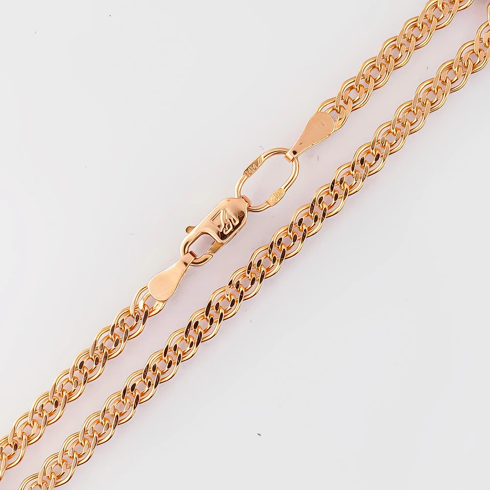 Браслет из красного золота 585 пробы