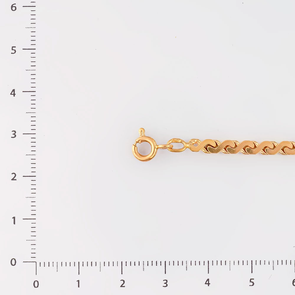 Браслет из красного золота 585 пробы