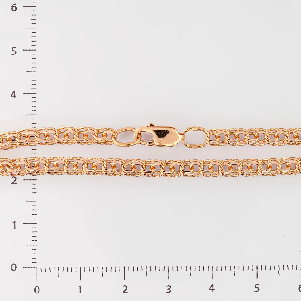 Браслет из красного золота 585 пробы