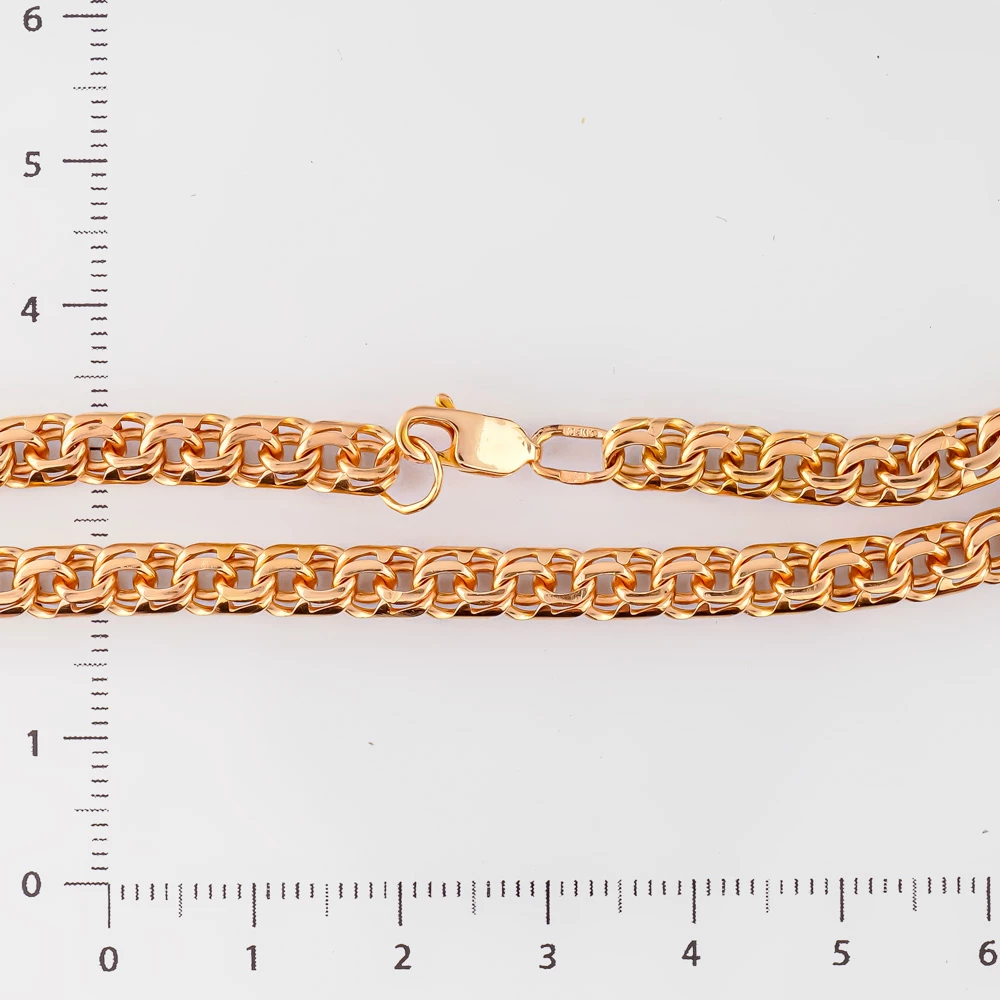 Браслет из красного золота 585 пробы