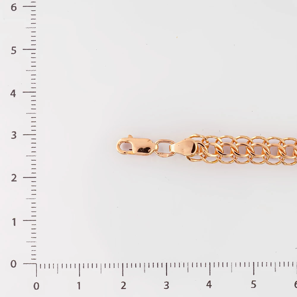 Браслет из красного золота 585 пробы