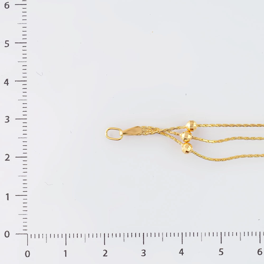 Браслет из желтого золота 585 пробы