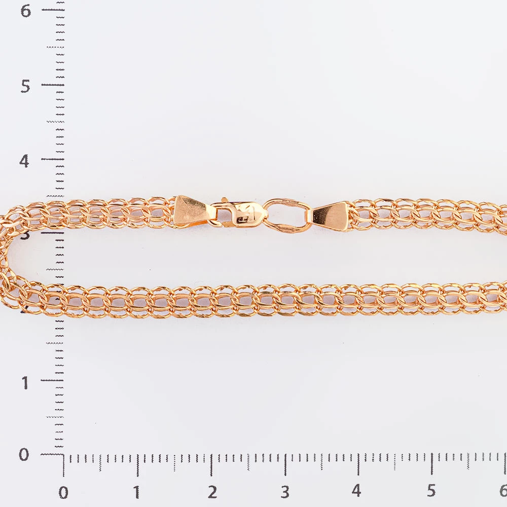 Браслет из красного золота 585 пробы