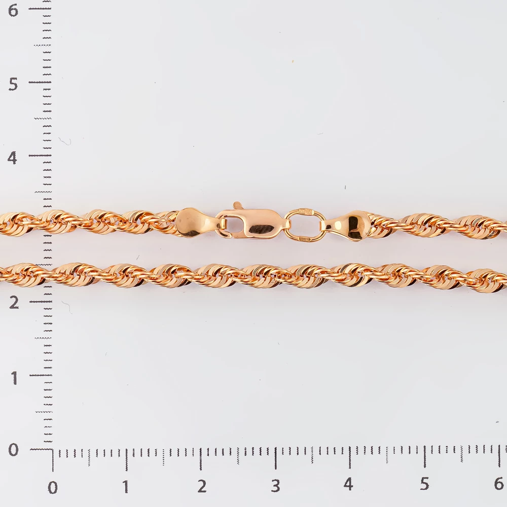 Браслет из красного золота 585 пробы