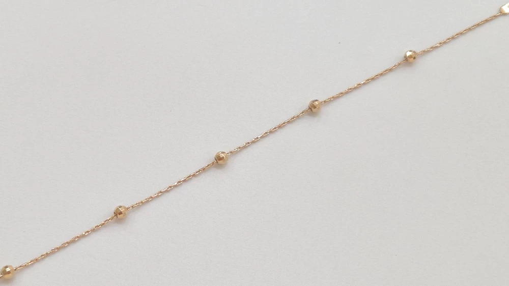 Браслет из красного золота 585 пробы