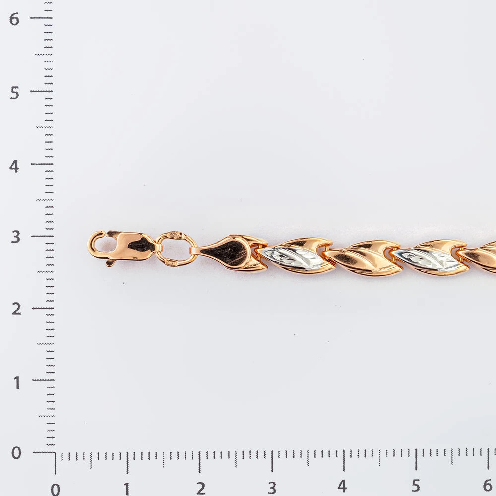 Браслет из красного золота 585 пробы