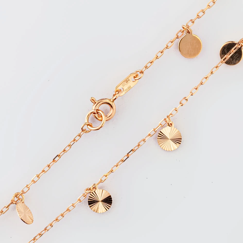 Браслет из красного золота 585 пробы