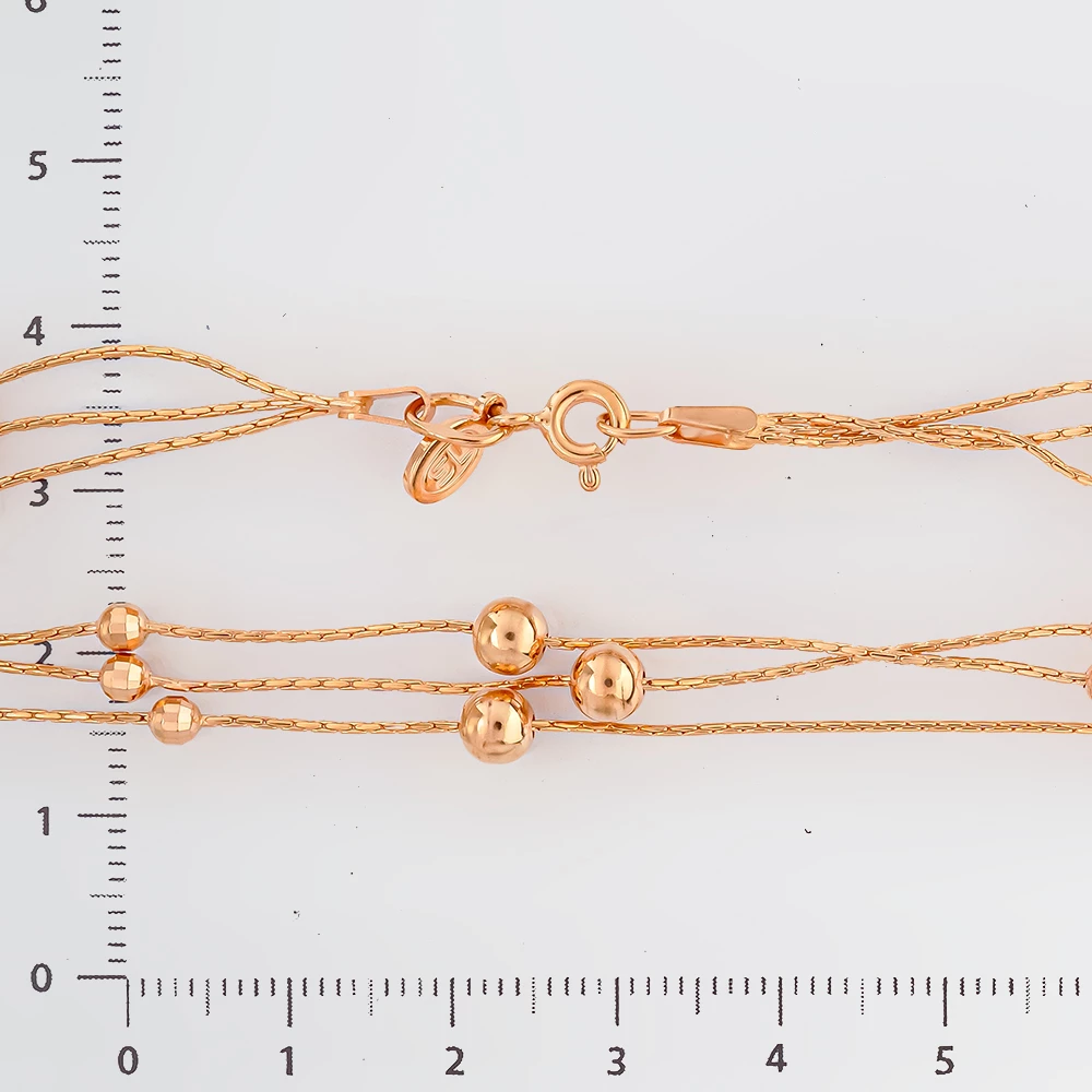 Браслет из красного золота 585 пробы