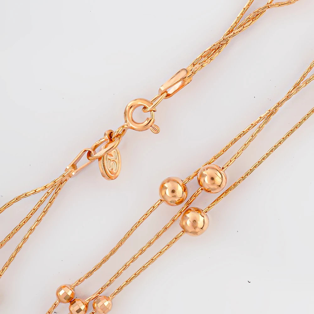 Браслет из красного золота 585 пробы