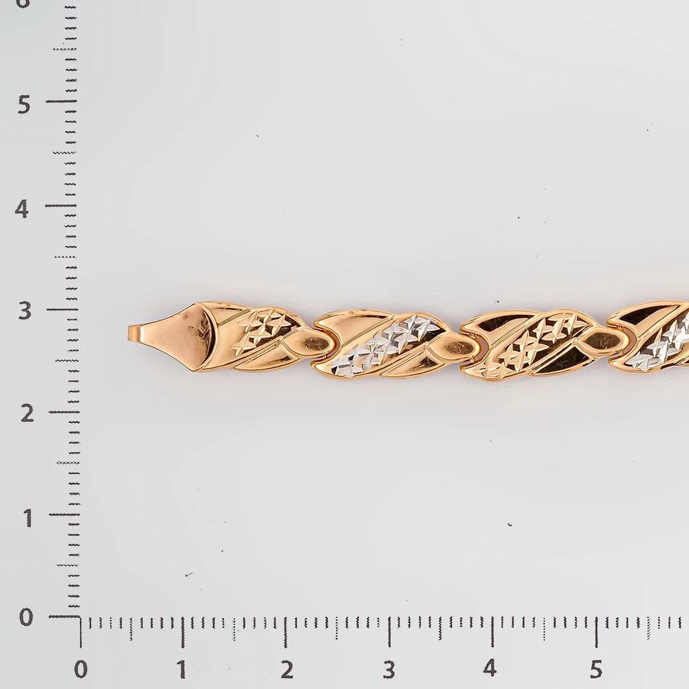 Браслет из красного золота 585 пробы